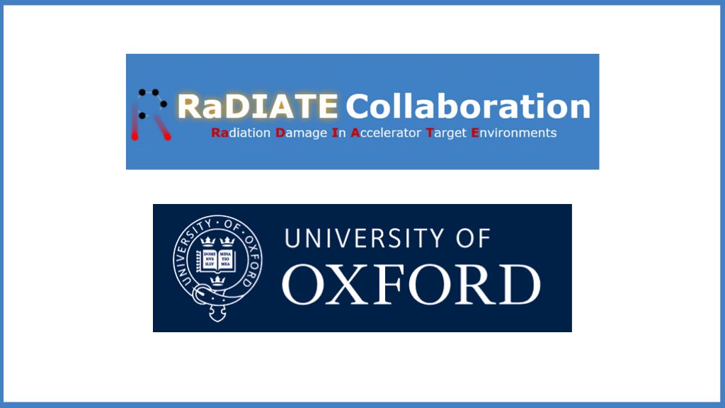 The RaDIATE logo and the University of Oxford logo